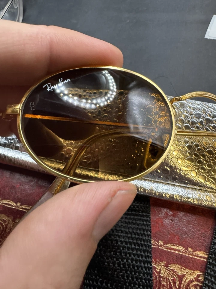 GAFAS DE SOL VINTAGE RAY BAN W1909 REDONDAS hechas en EE. UU. bausch lomb bl Foto 4 de 4
