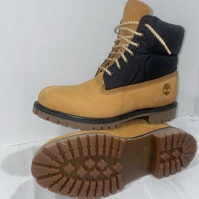 New MEN'S TIMBERLAND PREMIUM QUILTED BOOT Wheat Nubuck/Black