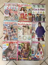 9 RIVISTE UNCINETTO CREATIVO MAGLIA TRENDY UNCINETTO RICAMARE FACILE CON LE MANI