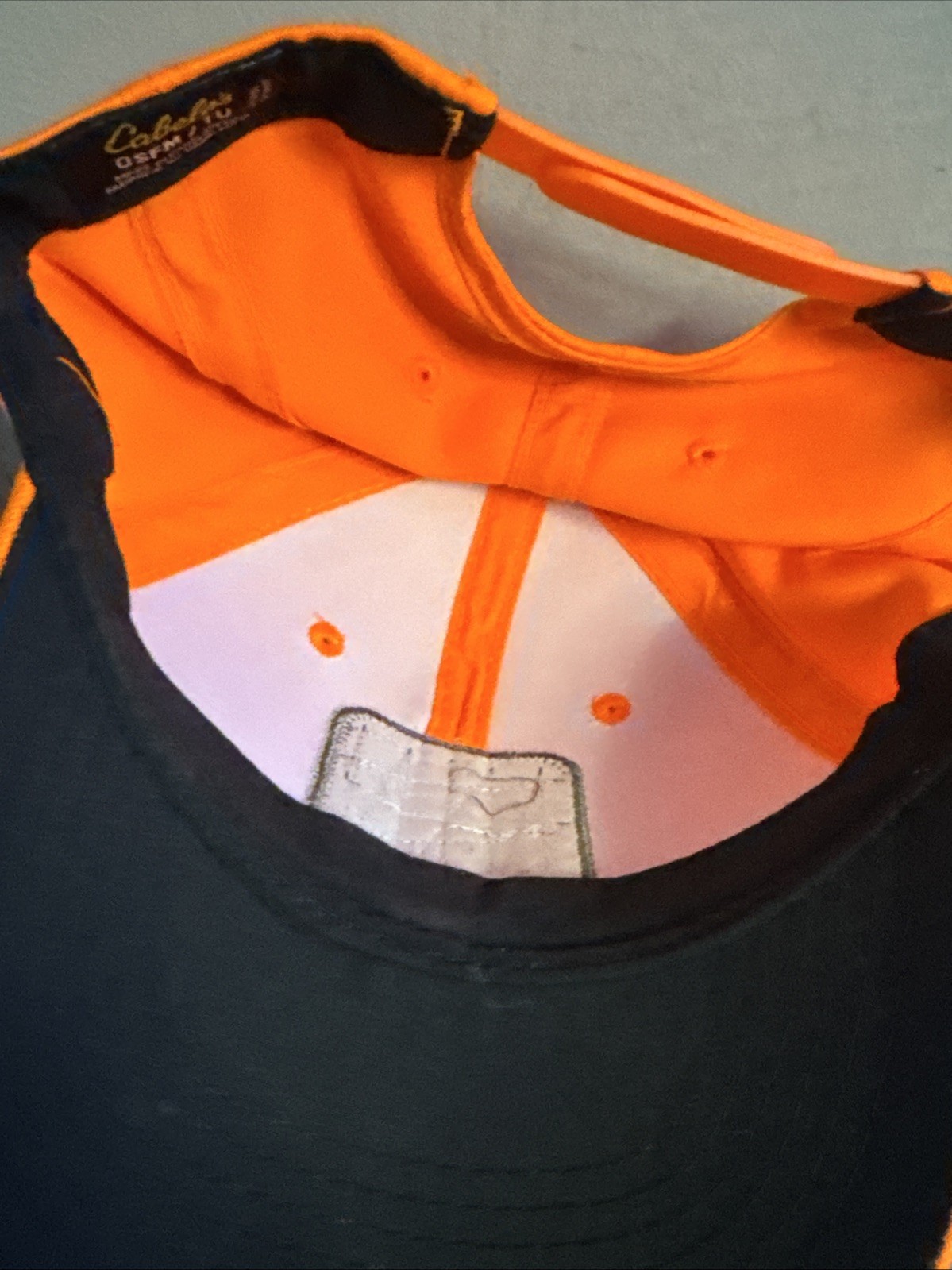 Cabela’s Hunter Orange SnapBack Adjustable Hat Ca… - image 8