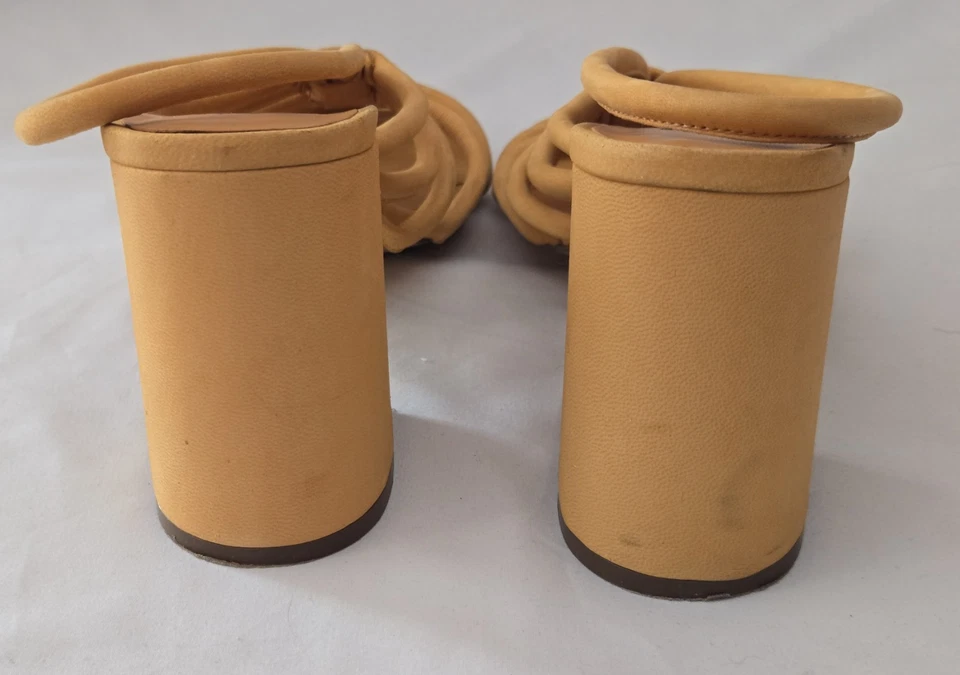 Free People Colette Cinched Heels in Hot Orange, Size 9 - Image 4 of 4