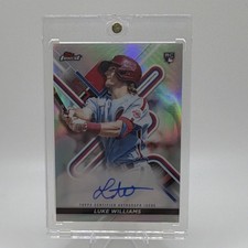 Topps Finest 2022 Luke Williams Rookie Autograph #FA-LW Phillies Insert