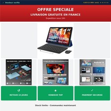 Tablette Android 16 11 pouces 128 Go Clavier Stylet TUOHAITIME