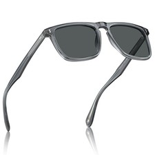 CARFIA Retro Square Polarized Sunglasses for Men UV Protection CA53572 Hand...