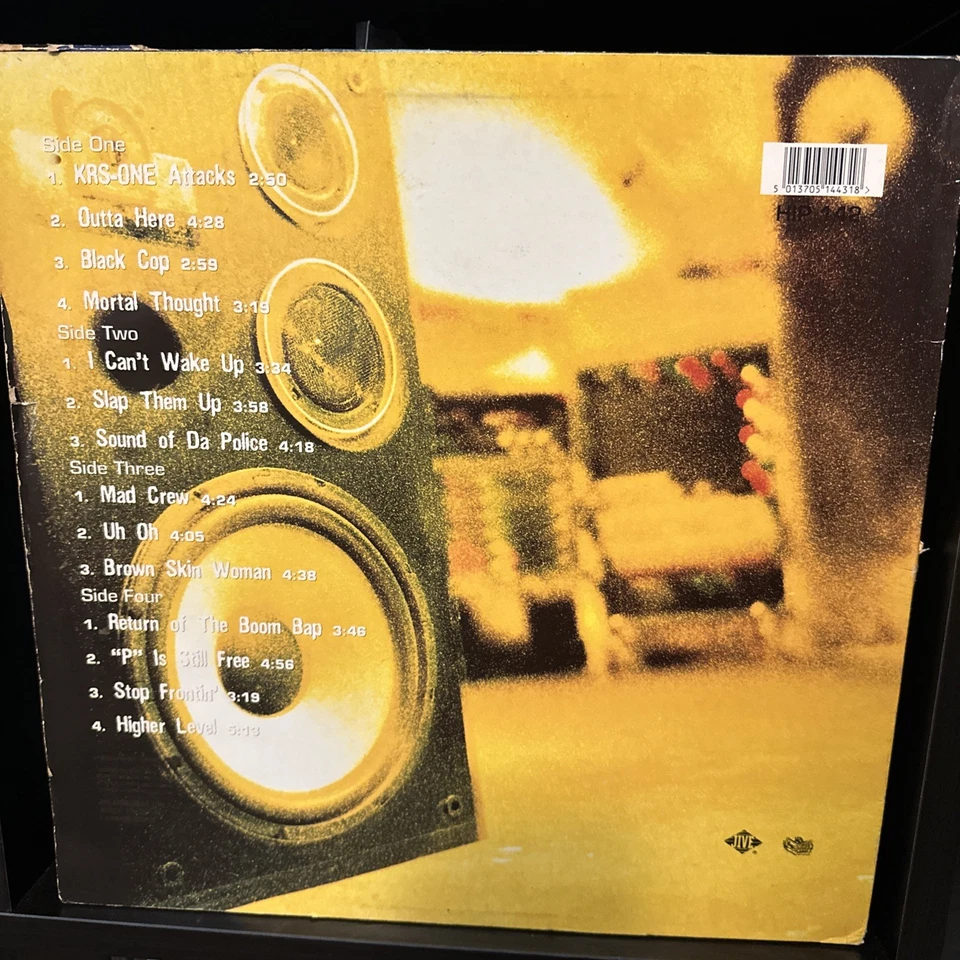 KRS-One Return Of The Boom Bap UK 1993 Vinyl Original Record - Imagem 2 de 4