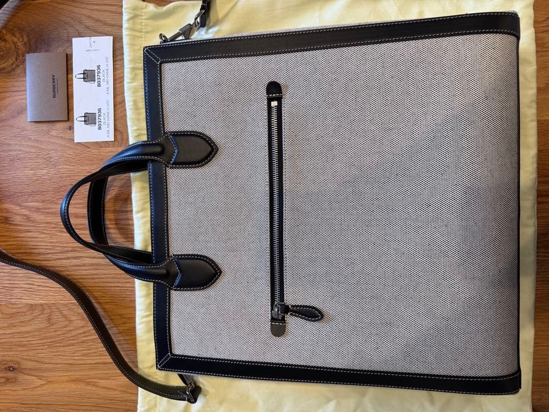 Burberry Tote Bag Canvas Men Bag Original Collection Accessory
