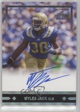 2016 Leaf Ultimate Draft 1991 Rookie Spectrum Silver 11/15 Myles Jack Auto 1m8