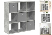Sideboard Mit Schubladen Beton Grau 73,5X24X69,5 Cm
