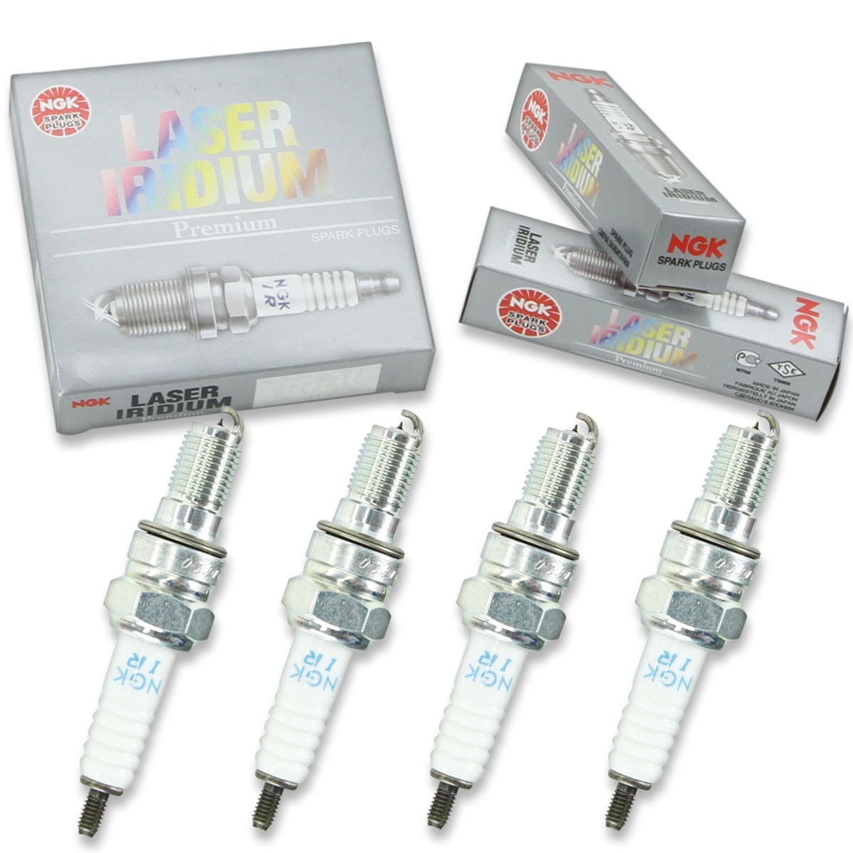 4pcs NGK 5766 Laser Iridium IMR9C-9HES Motorcycle Spark Plug Tune Up Kit Set iq