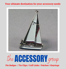 New Sailing Boat yacht sea ship sailing pin badge metal tie pin badge