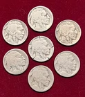 Lot of 7 Indian Head Buffalo Nickels 1920, 1936,1937- and 4 No Dates