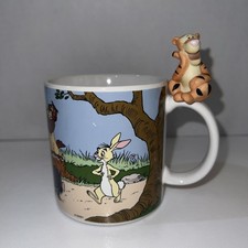 Disney Winnie the Pooh Mug Cup with Sitting Tigger Figurine