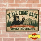 Smoky Mountain National Park Souvenir Vintage Travel Tin Sign
