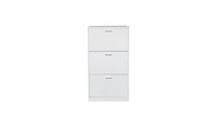 Luxefit Schuhschrank Mit 3 TüRen, Ca. 60 X 24 X 112 Cm – Weiß