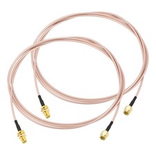 2 Pcs 63" SMA Male to SMA Female Connectors For GPS LAN Common Device