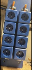 Merten Eight Sockets Linked to Wood Blue Merten Excellent