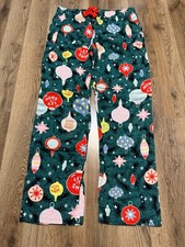 Old Navy Pants Women's Size Medium Green Multicolor Sleepwear Pants Holiday