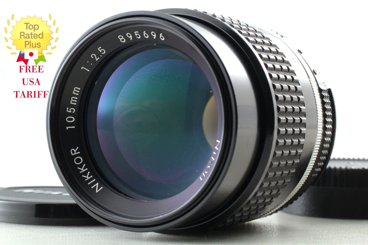 Nikon AI-S Camera Lenses 105mm Focal f/2.5 Maximum Aperture for
