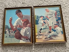 Vtg Lot Of 2 James Bama Baseball Prints Framed Nice Going Fella & that’s the Way