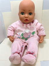 Zapf Creation Baby Annabell Doll Tested Working Laughs Coo's GREEN eyes w/outfit
