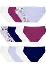 Fruit of the Loom 12-pack Women's Eversoft Cotton Bikini Size 7 L   No Tag