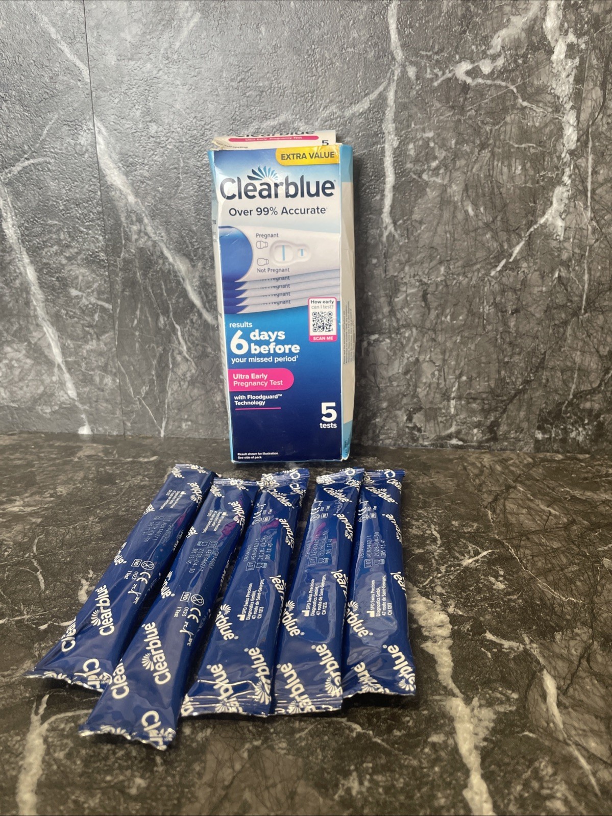 Clearblue Pregnancy Test Ultra Early Rapid Detection 5 Tests Exp 03/28 - Image 8