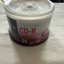 Sony CD-R 50 Disc Pack 700 MB 48x Speed Blank Cds Spindle New Sealed