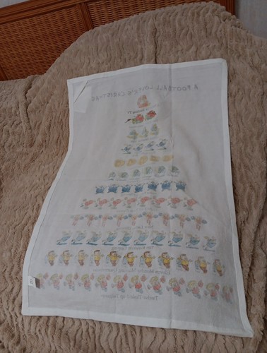 12 Days Of Christmas David Price Football Christmas 26 X 18 Wine/Tea Towel - Picture 5 of 6