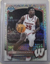 2025-26 Bowman Chrome JOHN BLACKWELL Mojo Refractor 1st Bowman RC Wisconsin