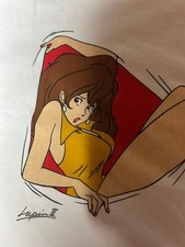 Lupin III Fujiko Mine T-shirt Anime 90s Vintage Rare Item