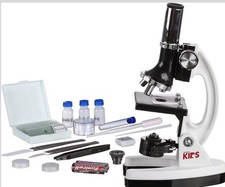 AmScope 52pc Kids Starter Compound Microscope Portable Science Kit