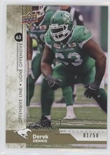 2018 Upper Deck CFL Gold 1/50 Derek Dennis #158 i9i
