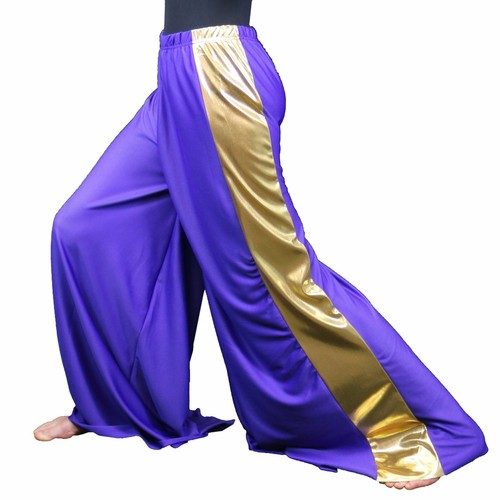 Danzcue Praise Dance Two-Tone Palazzo Pant - Picture 9 of 10