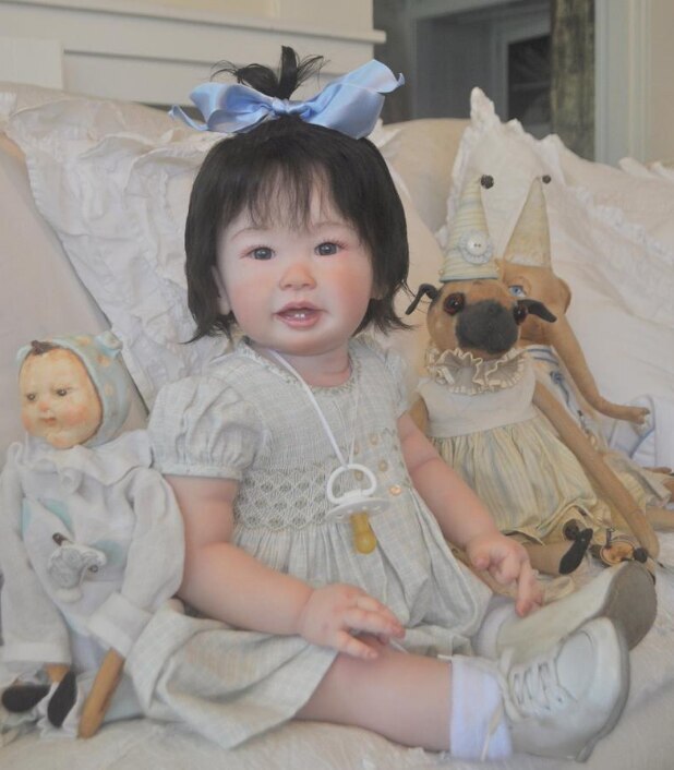 28in Reborn Toddler Doll Kit Blank Mold Fresh Color Vinyl