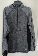 L.L Bean sz M Performance Athletic Pullover thumb holes Key Pocket Base Layer LL