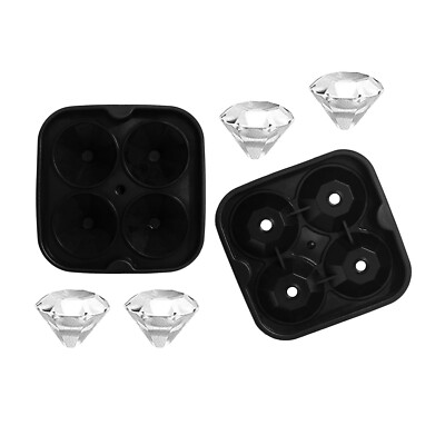 Silikon Eiswürfelform Diamant Eiswürfelbehälter Eiswürfelbereiter Silikonform