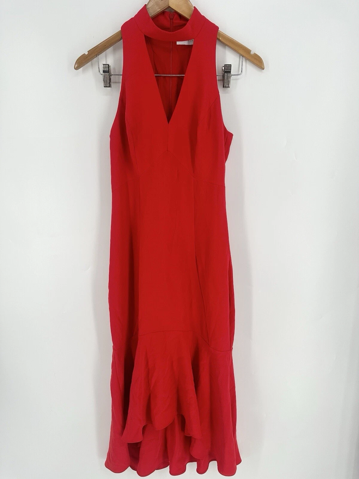 VALENTINO Abito midi Amanda Uprichard rosso Valentina donna XS leggi