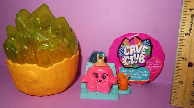 Cave Club Dinosaur Baby Crystal Egg Sparkle Dino Wave 3 Rock Man Mattel
