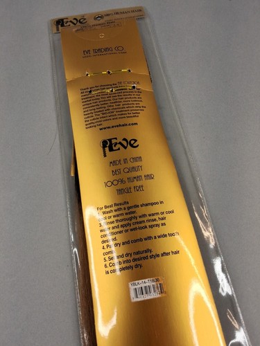 14” 100% Human Hair #T1B/30 Dark Root Brown Straight Yaki Bulk Micro Braid Hair - Picture 5 of 5