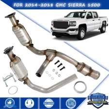 For GMC Sierra 1500 5.3/4.3L 2014-2018 Y Pipe Catalytic Converter Set Direct Fit