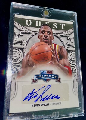 Panini Crusade 2014  - Kevin Willis Autograph Hawks