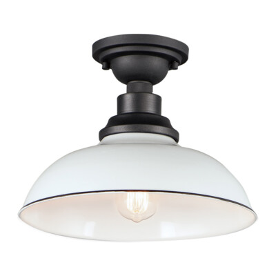Maxim Lighting 35110WTBK Granville Outdoor Ceiling Light White/Black
