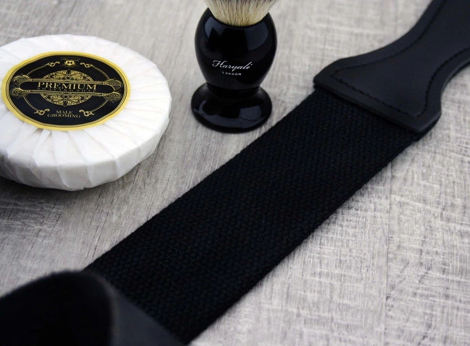 6 teiliges Herren Rasierset mit Kunsthaarbürste & Straight Cut Halsrasierer - Bild 4 von 4