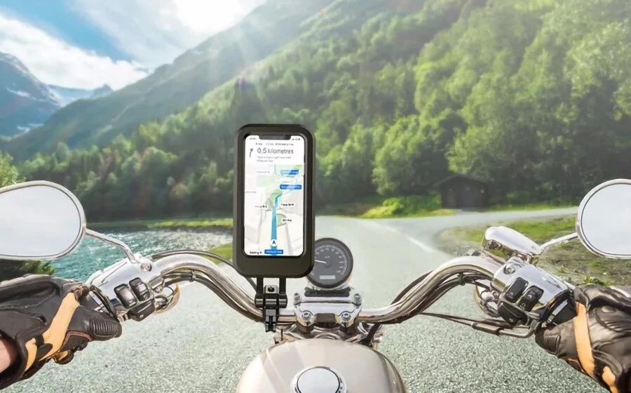 Universal Waterproof Bike Mount Cellphone Holder for Motorcycles 360° Adjustable - Image 4 of 4