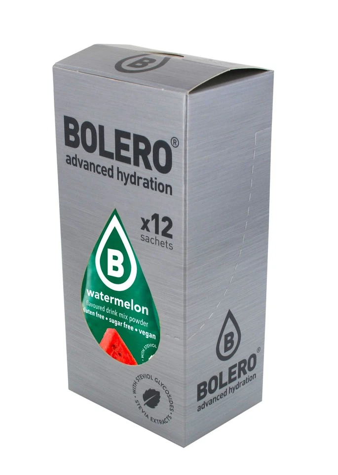 Watermelon-Box of 12 Sachets makes 6L sugar-free drink (12x3g)-BOLERO®