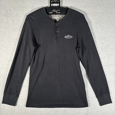 Real Tree Thermal Shirt Men  s S Black Long Sleeve Base Layer Gorpcore Hunting