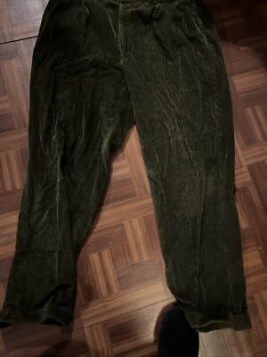 BROOKS Brothers Corduroy Pants Men's 42 Brown Flat Dress Pants