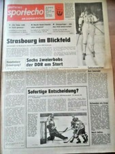 DEUTSCHES SPORTECHO 12. Januar 1978 DDR-Eishockey Frank Ullrich Skispringen WM