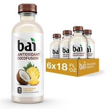 Bai Coconut Flavored Water Puna Coconut Pineapple, Antioxidant Infused, Coconut 