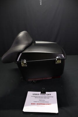 Used Take Off Harley-Davidson Black Denim King Tour-Pak w/ Pad